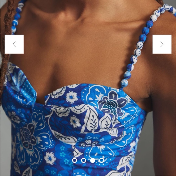 Farm Rio Full of Flowers Sweetheart Midi Dress - Picture 2 of 8